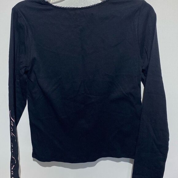 Disney Women's Black Nightmare Before Christmas Long Sleeve T-Shirt Medium NWT - Picture 7 of 8